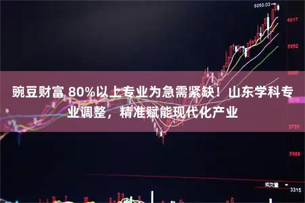 豌豆财富 80%以上专业为急需紧缺！山东学科专业调整，精准赋能现代化产业