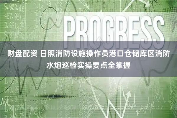 财盘配资 日照消防设施操作员港口仓储库区消防水炮巡检实操要点全掌握